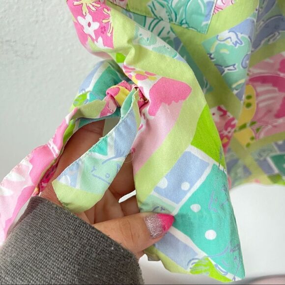 Lilly Pulitzer vintage white label surf n’ patch dress girls Sz 10 - Picture 6 of 6